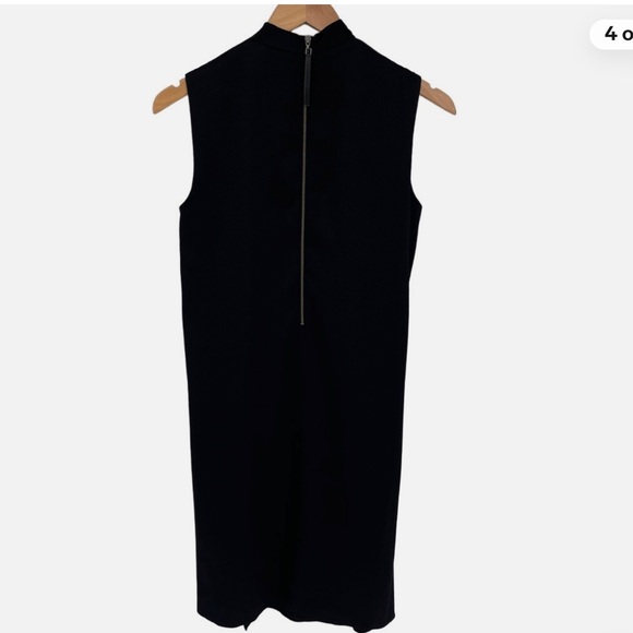 🖤 HELMUT LANG Gravel Silk Cowl Neck Assymetrical Sleeveless Dress. Pockets. US 6 - Picture 4 of 12